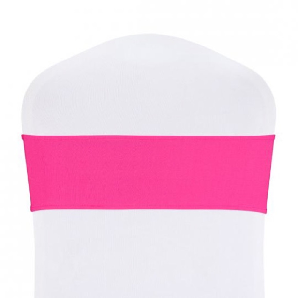 30 Fuchsia Spandex Sashes